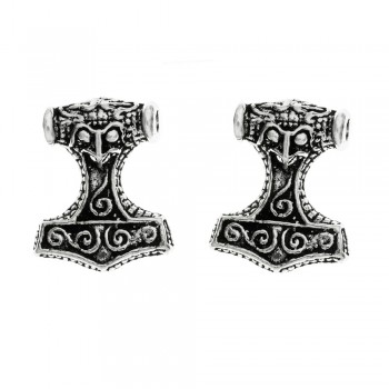 Pendientes martillo de Thor Plata de Ley 925