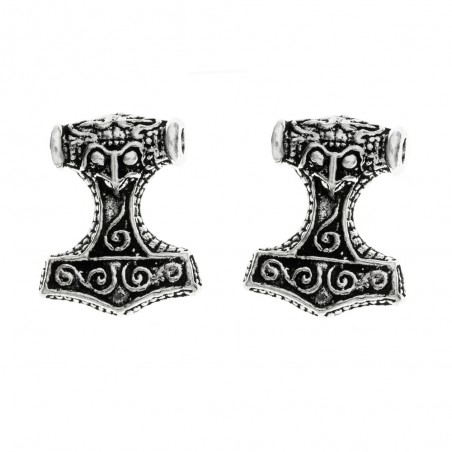 Pendientes martillo de Thor Plata de Ley 925