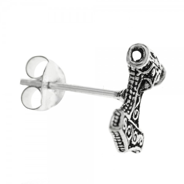 Pendientes martillo de Thor Plata de Ley 925