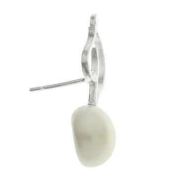 Pendientes perla cultivada y hoja de Plata de Ley 925 - Karissma 2