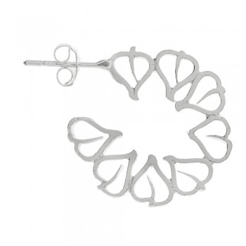 Pendientes redondos mandala Plata de Ley - Karissma 2