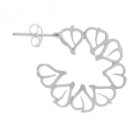 Pendientes redondos mandala Plata de Ley - Karissma