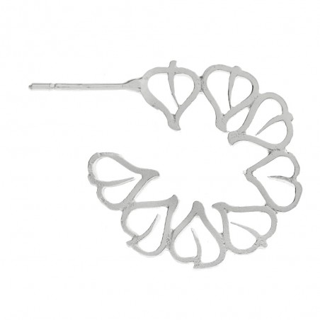 Pendientes redondos mandala Plata de Ley - Karissma