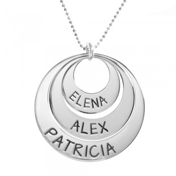 Collar triple nombre personalizado