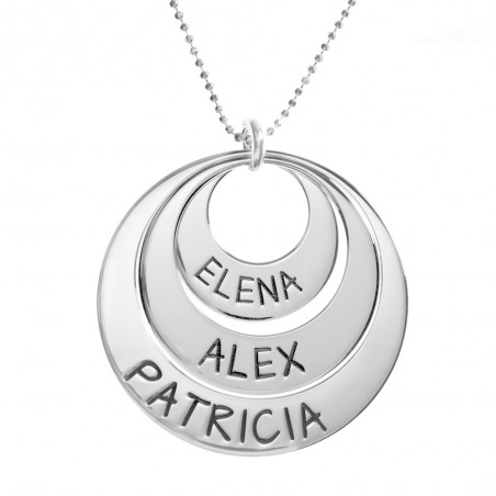 Collar triple nombre personalizado