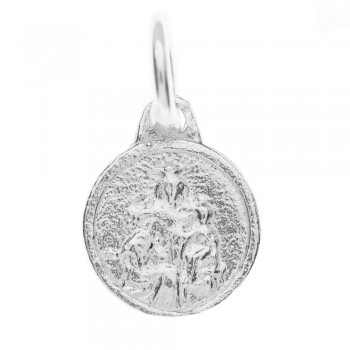 Medalla mini escapulario Virgen del Carmen Plata de Ley - Karissma 2