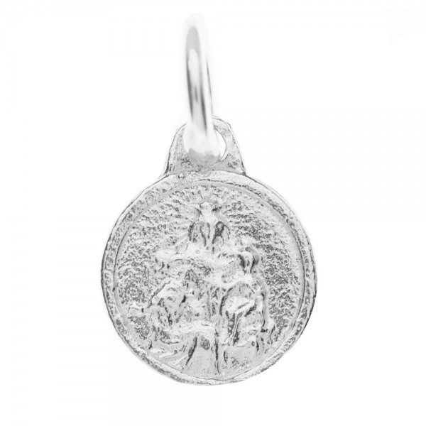 Medalla mini escapulario Virgen del Carmen Plata de Ley - Karissma