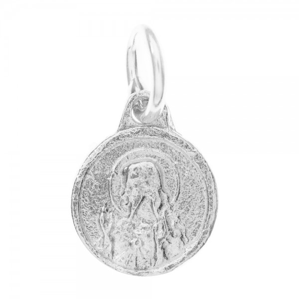 Medalla mini escapulario Virgen del Carmen Plata de Ley - Karissma