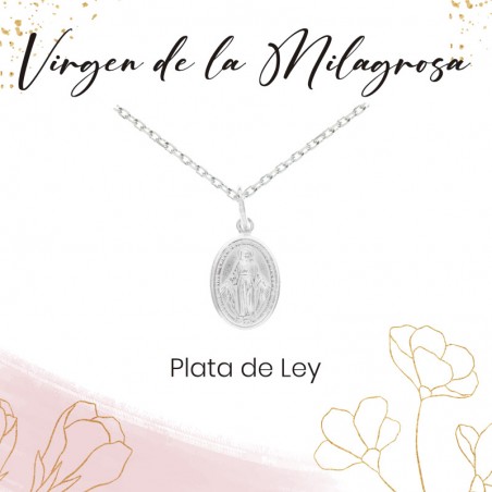 Medalla Virgen de la Milagrosa Plata de Ley - Karissma