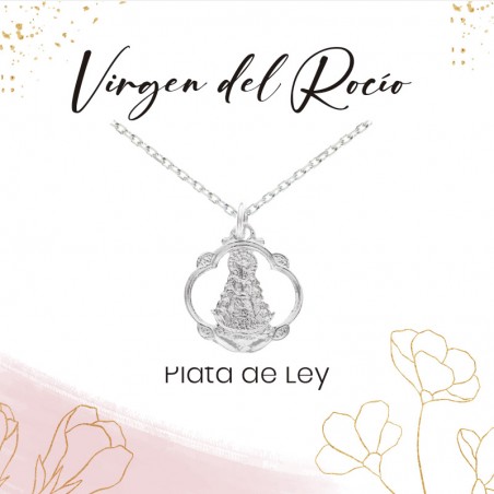 Medalla Virgen del Rocío calada Plata de Ley - Karissma