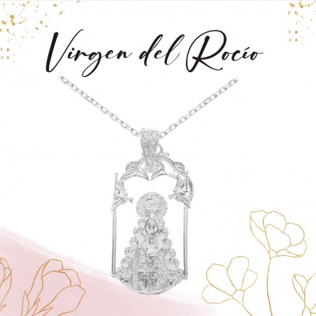 Medalla Virgen del Rocío palio Plata de Ley - Karissma