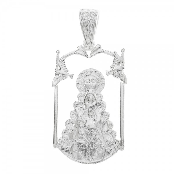 Medalla Virgen del Rocío palio Plata de Ley - Karissma