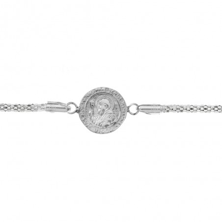 Pulsera escapulario San Benito Plata de Ley - Karissma