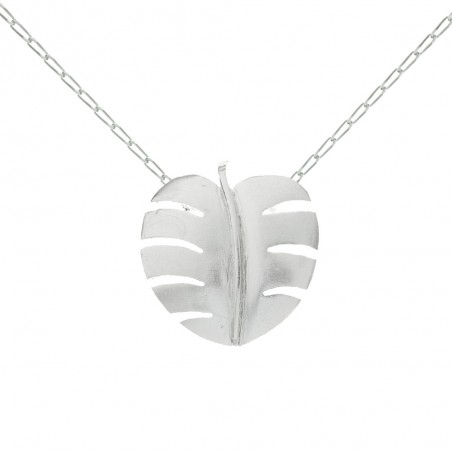 Collar hoja Monstera Plata de Ley - Karissma