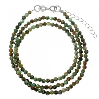 Collar de piedra natural facetada Plata de Ley - Karissma 2