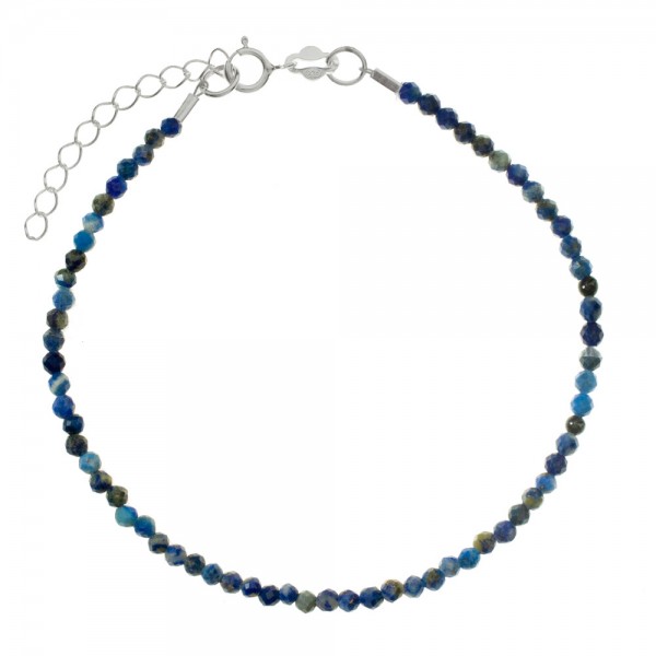 Pulsera de piedra natural facetada Plata de Ley - Karissma