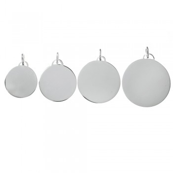 Colgante chapa para grabar Plata de Ley - Karissma