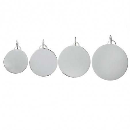 Colgante chapa para grabar Plata de Ley - Karissma