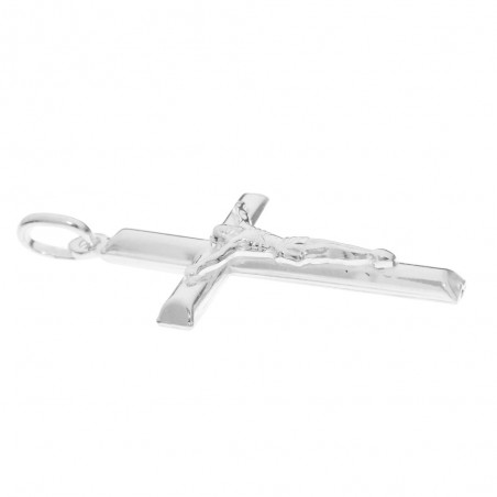 Crucifijo con cordón de Plata de Ley - Karissma