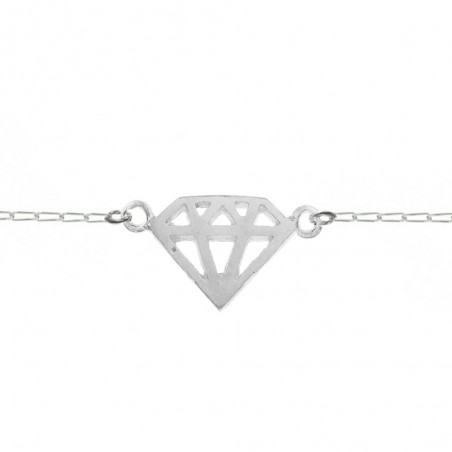 Pulsera diamante Plata de Ley - Karissma