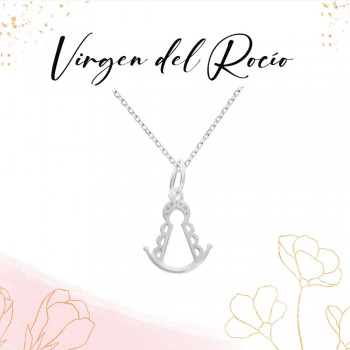 Collar Virgen del Rocío minimalista Plata de Ley - Karissma