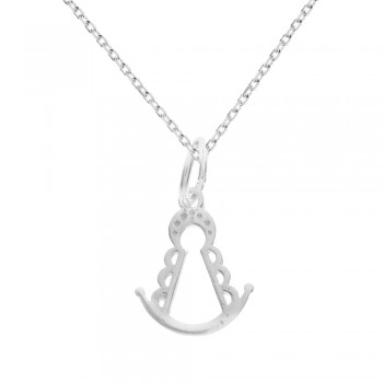 Collar Virgen del Rocío minimalista Plata de Ley - Karissma 2