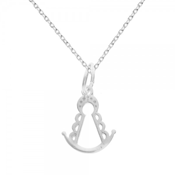 Collar Virgen del Rocío minimalista Plata de Ley - Karissma