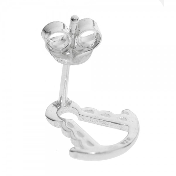 Pendientes Virgen del Rocío minimalista Plata de Ley - Karissma