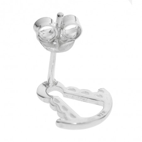 Pendientes Virgen del Rocío minimalista Plata de Ley - Karissma