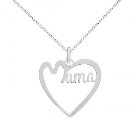 Colgante corazón Mamá Plata de Ley - Karissma