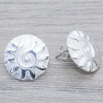 Pendientes sol Plata de Ley 925