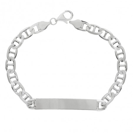 Pulsera esclava para hombre calabrote Plata de Ley - Karissma