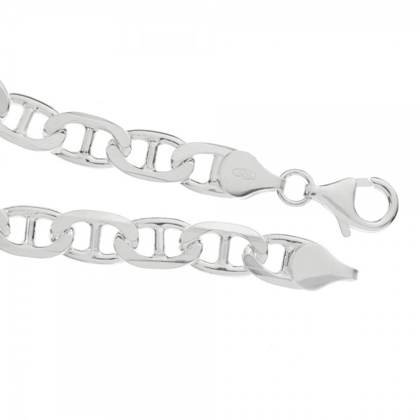 Pulsera esclava para hombre calabrote Plata de Ley - Karissma