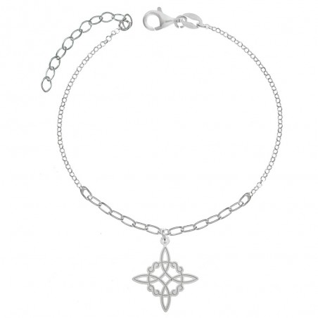 Pulsera nudo de bruja láser Plata de Ley - Karissma