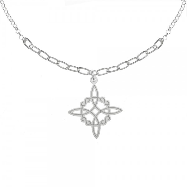 Pulsera nudo de bruja láser Plata de Ley - Karissma