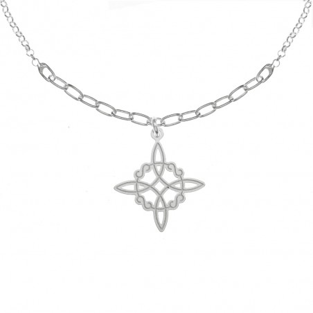 Pulsera nudo de bruja láser Plata de Ley - Karissma