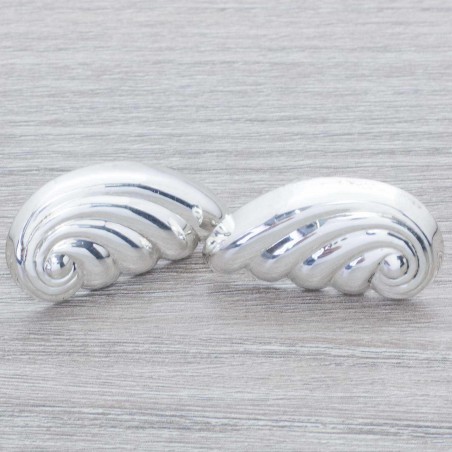 Pendientes caracola Plata de Ley 925