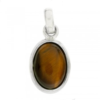 Colgante oval piedra hindú Plata de Ley - Karissma 2