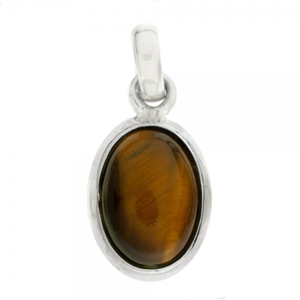 Colgante oval piedra hindú Plata de Ley - Karissma