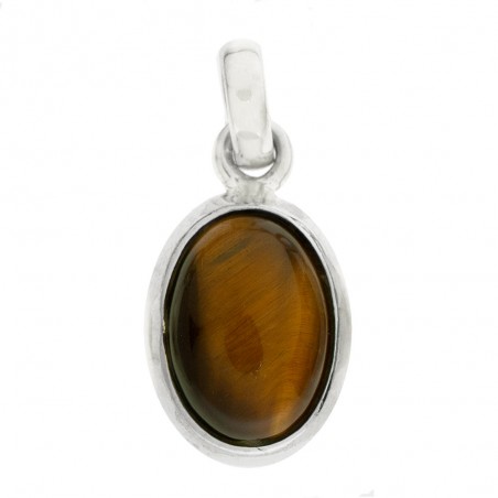 Colgante oval piedra hindú Plata de Ley - Karissma