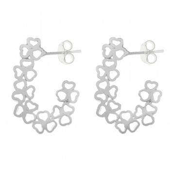 Pendientes cascada de flores Plata de  Ley - Karissma