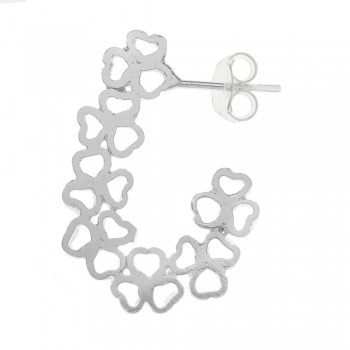 Pendientes cascada de flores Plata de  Ley - Karissma 2