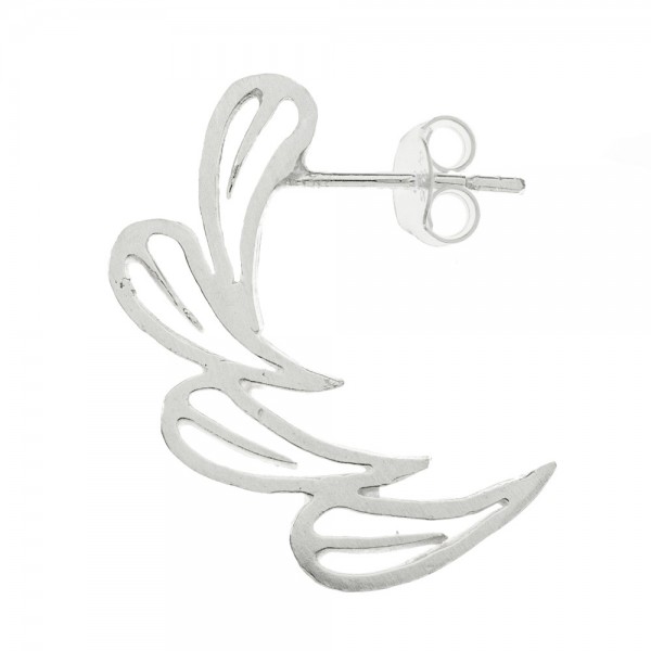 Pendientes cascada de hojas Plata de  Ley - Karissma