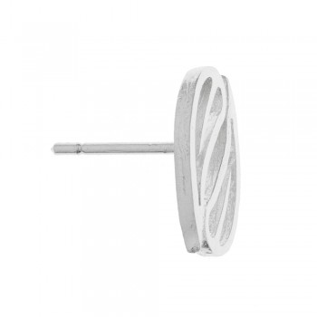 Pendientes óvalo de hojas Plata de Ley - Karissma 2