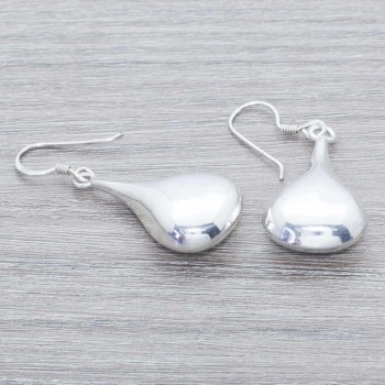 Pendientes gota maciza Plata de Ley 925 2