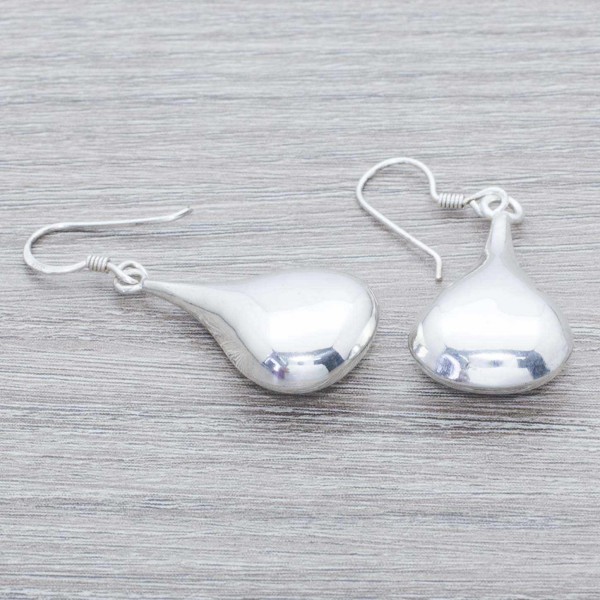 Pendientes gota maciza Plata de Ley 925