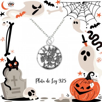 Colgante tetragramatón Plata de Ley | Karissma