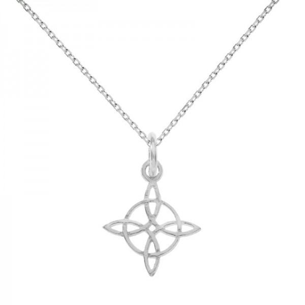 Colgante mini Nudo de Bruja Plata de Ley | Karissma