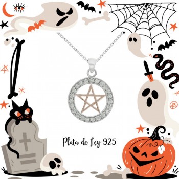 Colgante Pentagrama Plata de Ley | Karissma