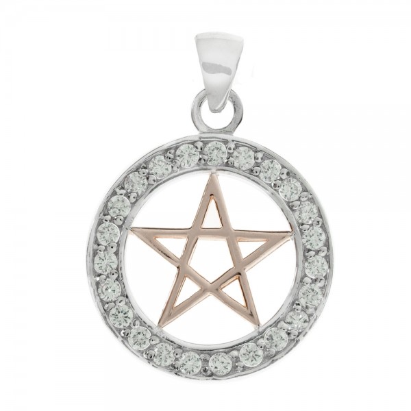 Colgante Pentagrama Plata de Ley | Karissma